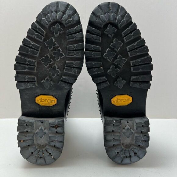 Alexander Wang Black Leather Chelsea Ankle Boots Rivets Accent EUR 37 Spain - Picture 9 of 14